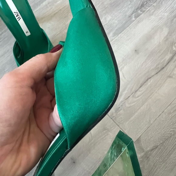 Emerald green Zara heels - Picture 8 of 10